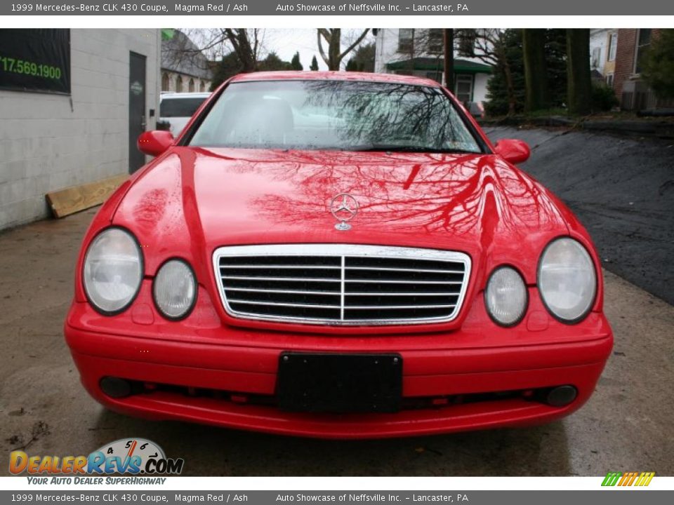 1999 Mercedes-Benz CLK 430 Coupe Magma Red / Ash Photo #2