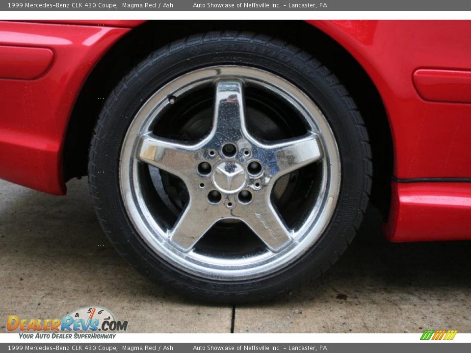 1999 Mercedes-Benz CLK 430 Coupe Magma Red / Ash Photo #9