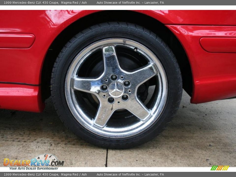 1999 Mercedes-Benz CLK 430 Coupe Magma Red / Ash Photo #10