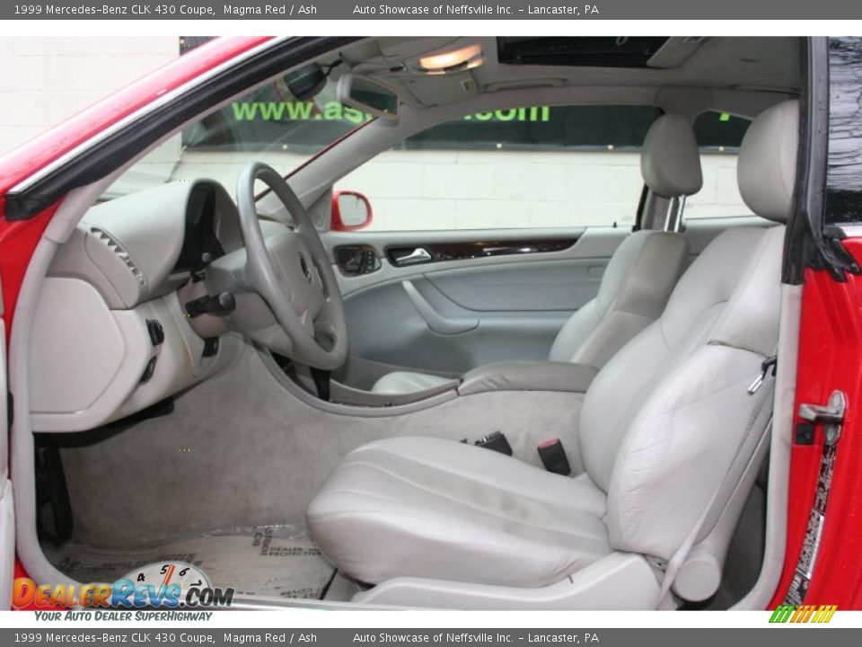 1999 Mercedes-Benz CLK 430 Coupe Magma Red / Ash Photo #13