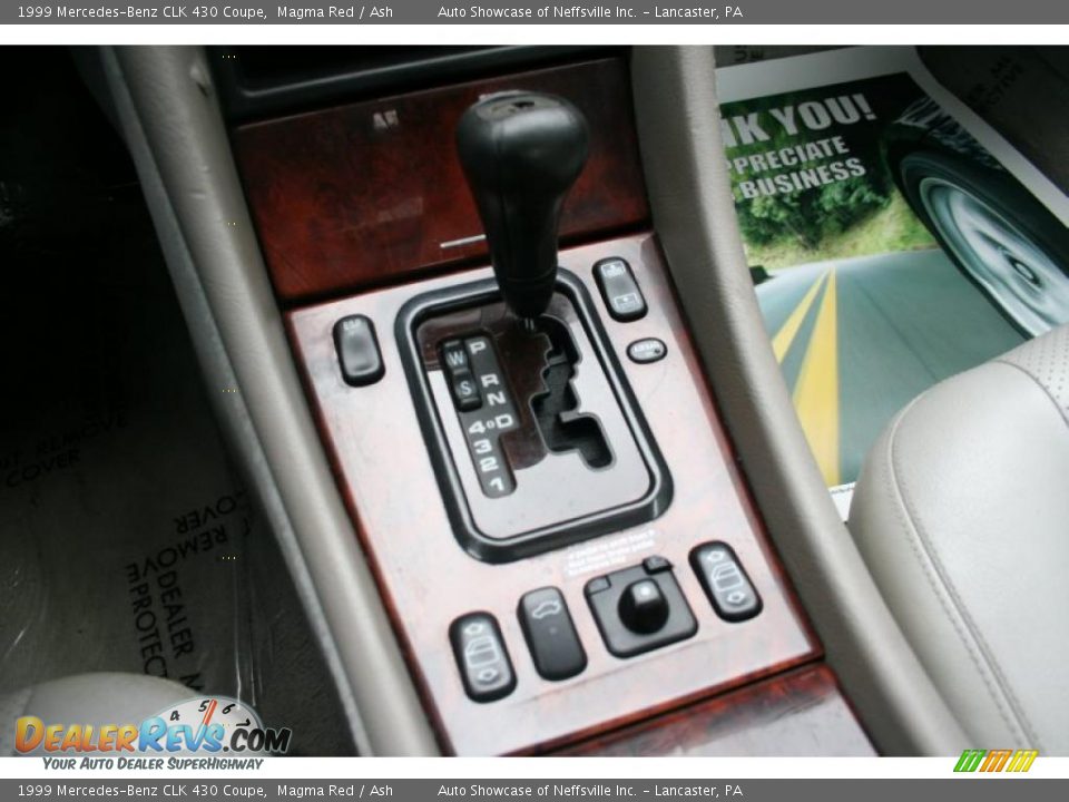 1999 Mercedes-Benz CLK 430 Coupe Magma Red / Ash Photo #17