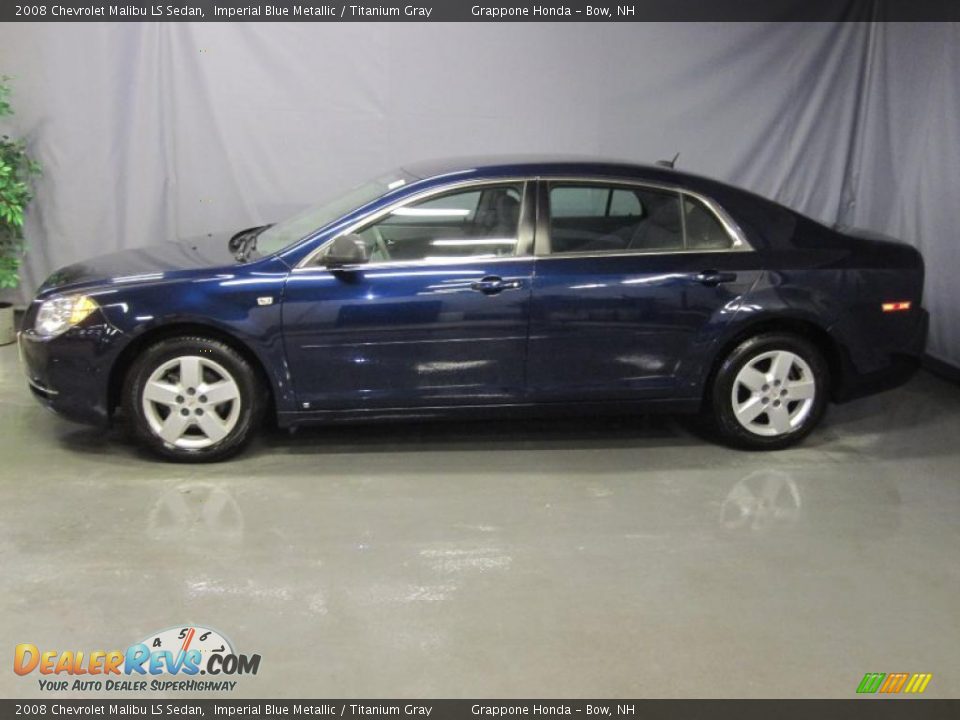 2008 Chevrolet Malibu LS Sedan Imperial Blue Metallic / Titanium Gray Photo #2