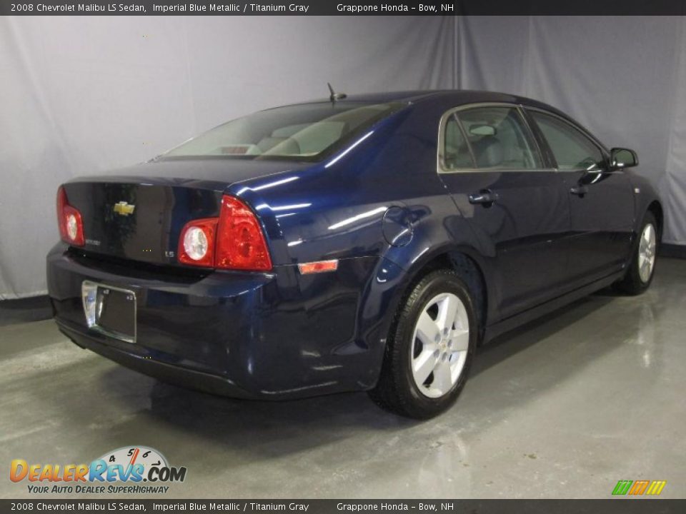 2008 Chevrolet Malibu LS Sedan Imperial Blue Metallic / Titanium Gray Photo #3