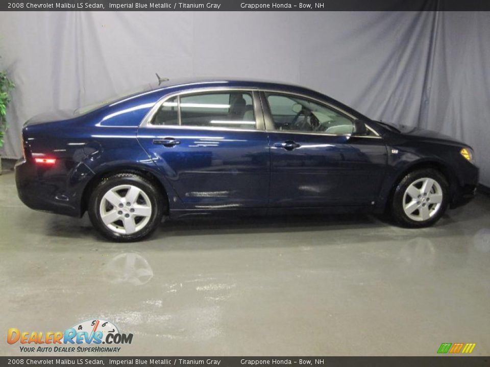 2008 Chevrolet Malibu LS Sedan Imperial Blue Metallic / Titanium Gray Photo #4