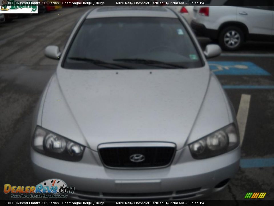 2003 Hyundai Elantra GLS Sedan Champagne Beige / Beige Photo #15