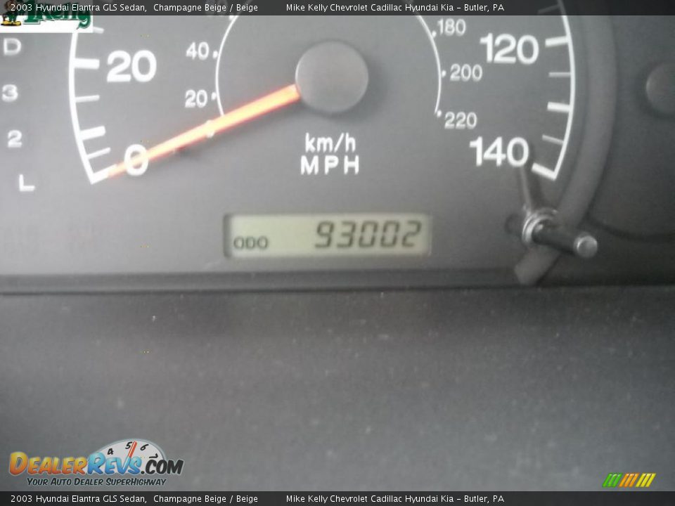 2003 Hyundai Elantra GLS Sedan Champagne Beige / Beige Photo #20