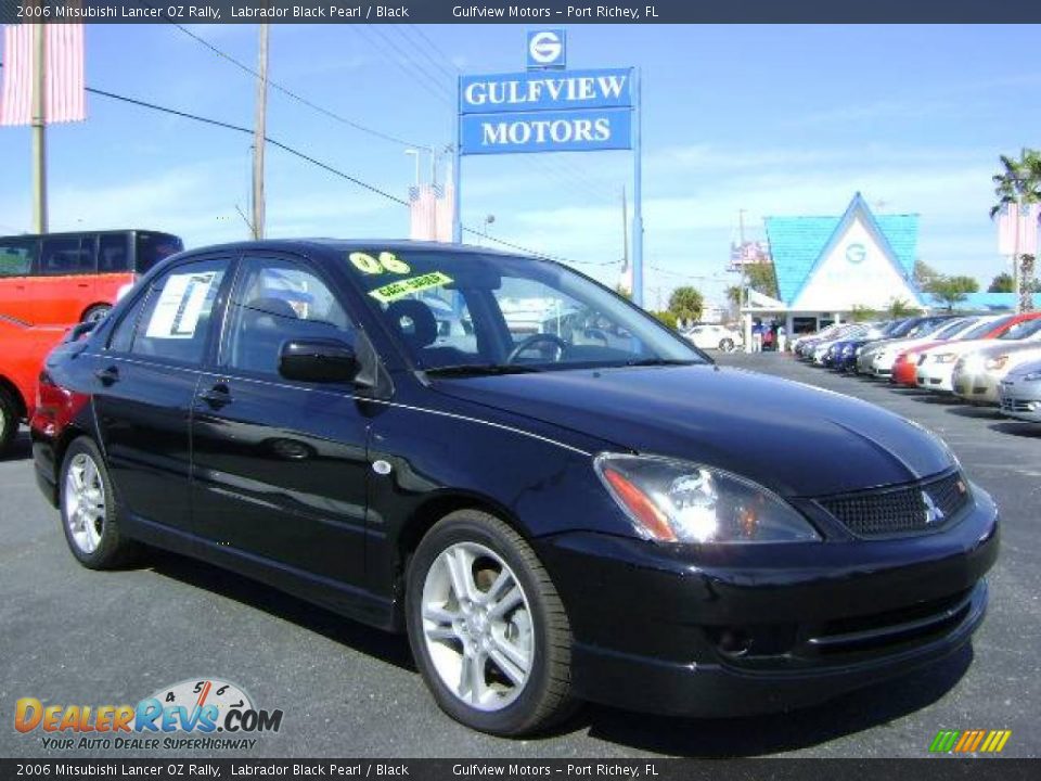 2006 Mitsubishi Lancer OZ Rally Labrador Black Pearl / Black Photo #1