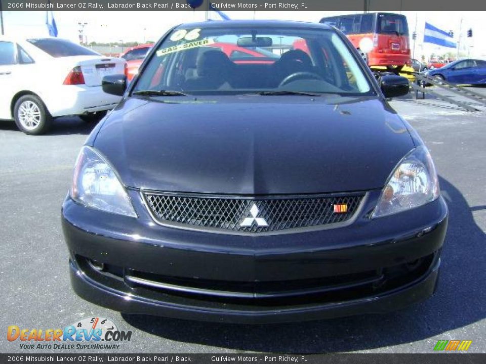 2006 Mitsubishi Lancer OZ Rally Labrador Black Pearl / Black Photo #2