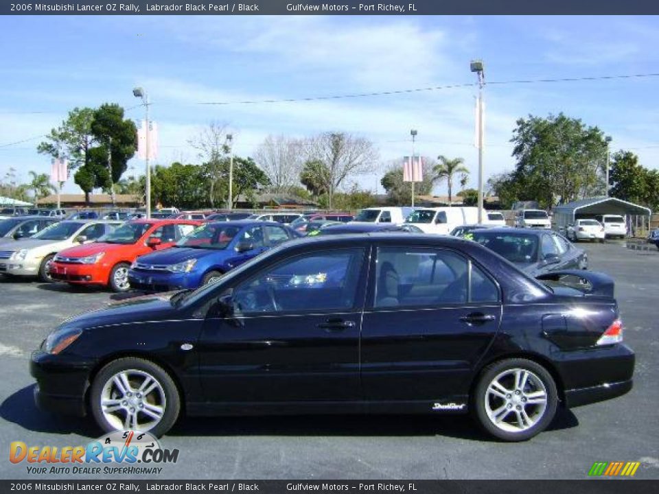 2006 Mitsubishi Lancer OZ Rally Labrador Black Pearl / Black Photo #4