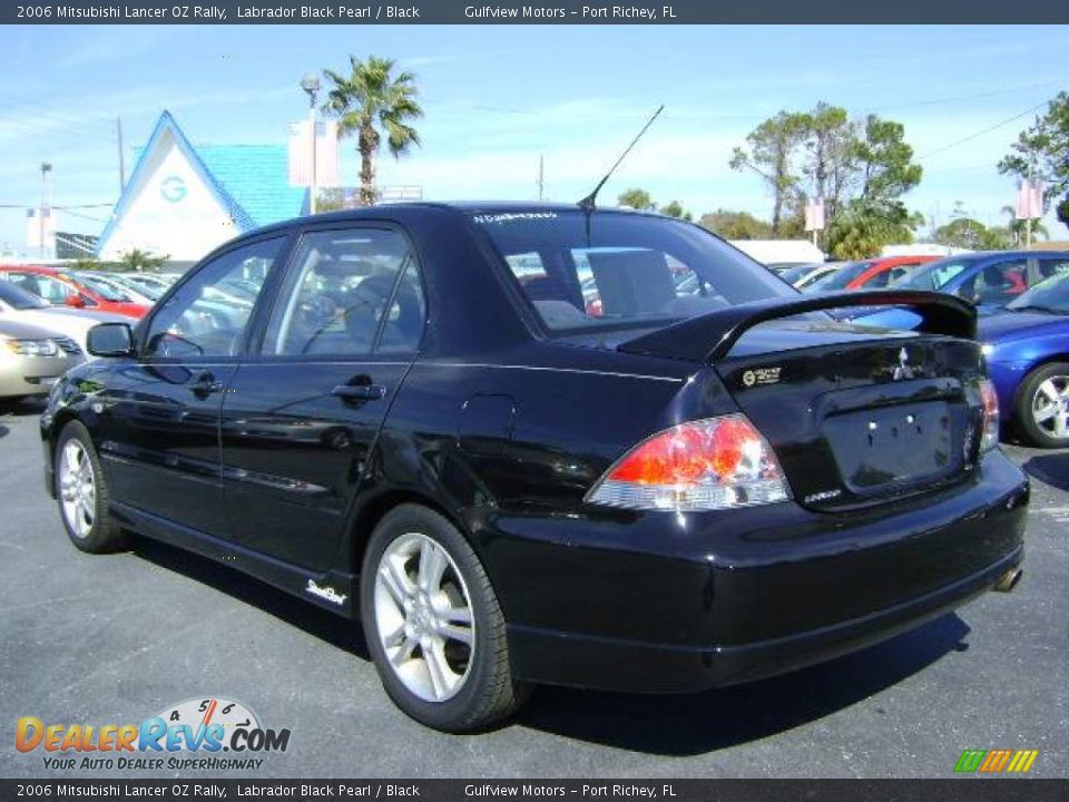 2006 Mitsubishi Lancer OZ Rally Labrador Black Pearl / Black Photo #5