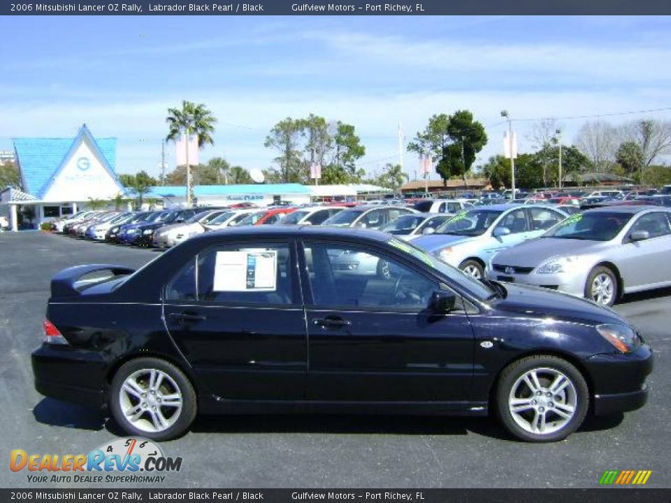 2006 Mitsubishi Lancer OZ Rally Labrador Black Pearl / Black Photo #8