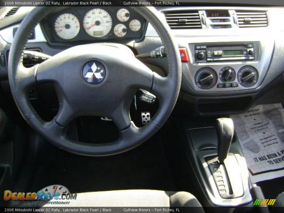 2006 Mitsubishi Lancer OZ Rally Labrador Black Pearl / Black Photo #9