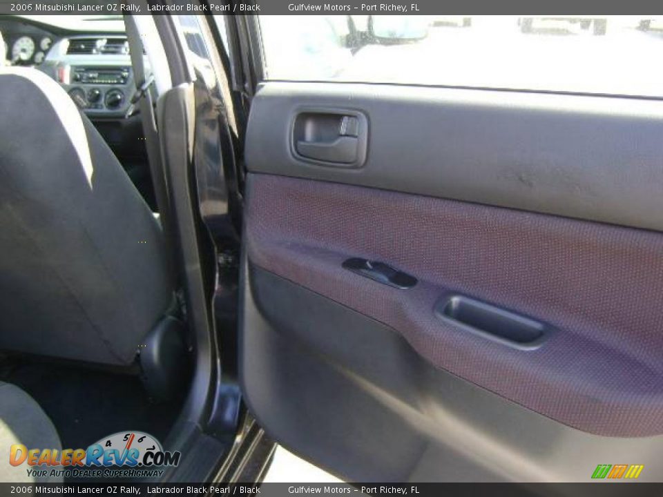 2006 Mitsubishi Lancer OZ Rally Labrador Black Pearl / Black Photo #10