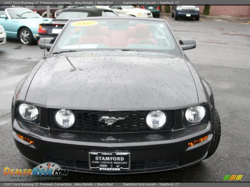 2007 Ford Mustang GT Premium Convertible Alloy Metallic / Black/Red Photo #2