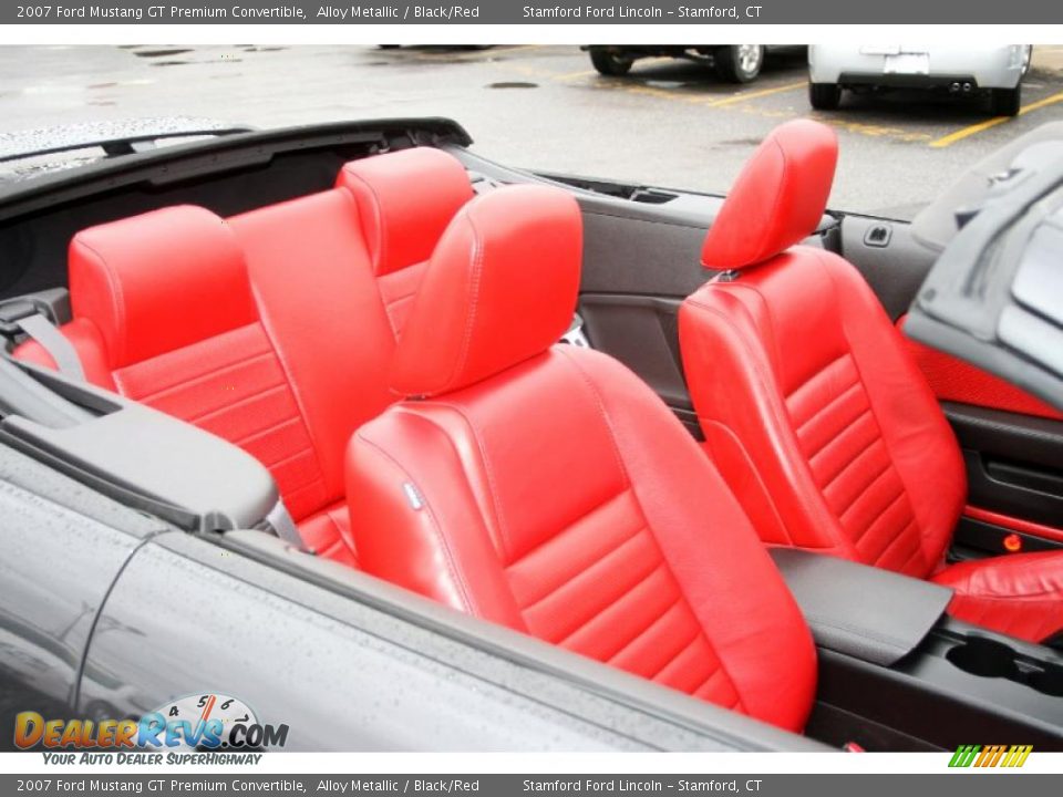 2007 Ford Mustang GT Premium Convertible Alloy Metallic / Black/Red Photo #4