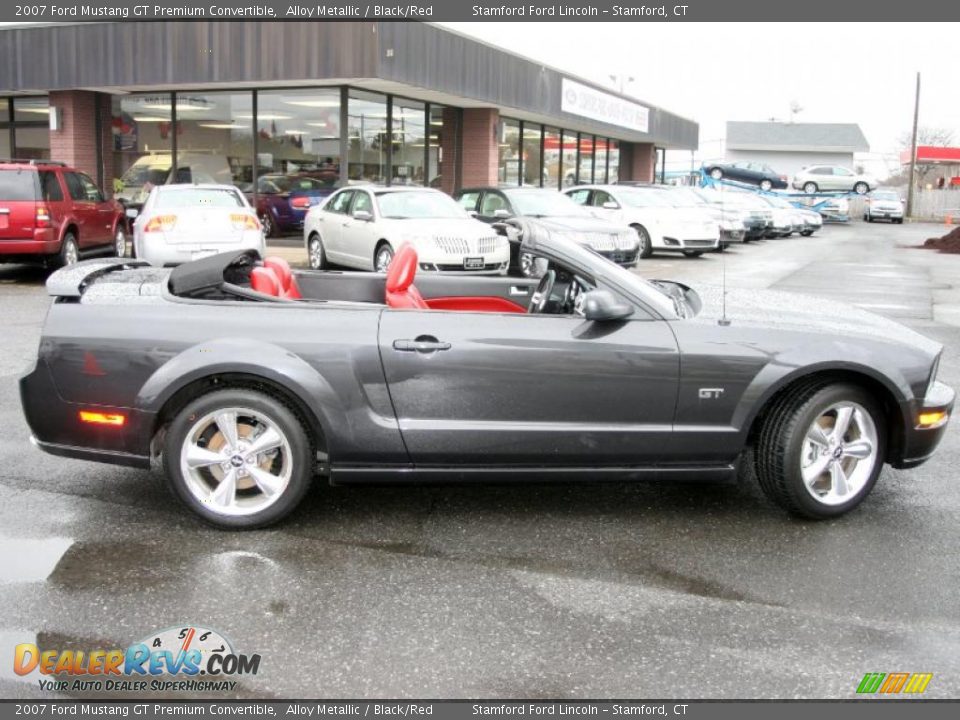 2007 Ford Mustang GT Premium Convertible Alloy Metallic / Black/Red Photo #5