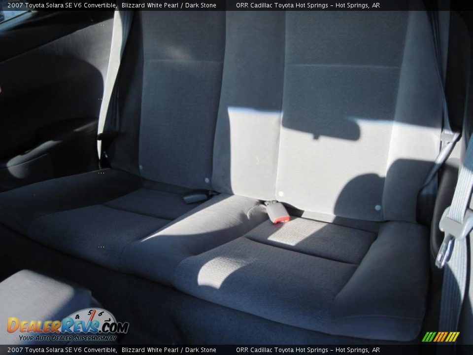 2007 Toyota Solara SE V6 Convertible Blizzard White Pearl / Dark Stone Photo #13