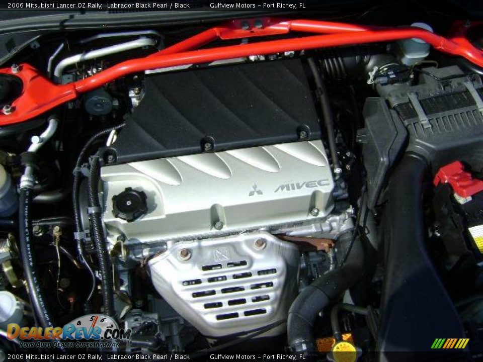 2006 Mitsubishi Lancer OZ Rally Labrador Black Pearl / Black Photo #16