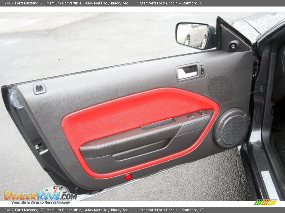 2007 Ford Mustang GT Premium Convertible Alloy Metallic / Black/Red Photo #13