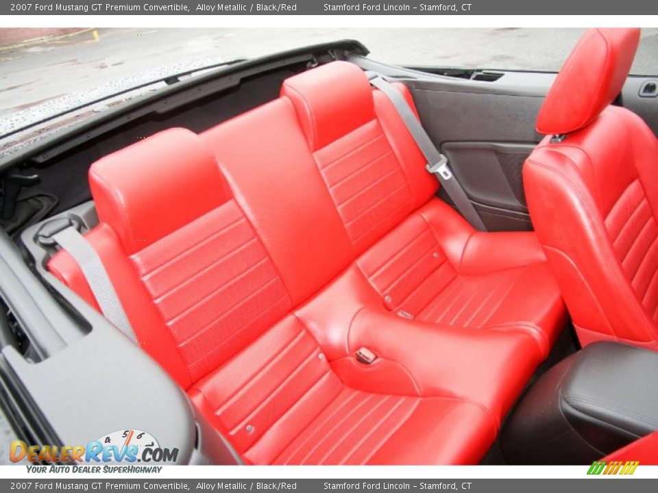 2007 Ford Mustang GT Premium Convertible Alloy Metallic / Black/Red Photo #14