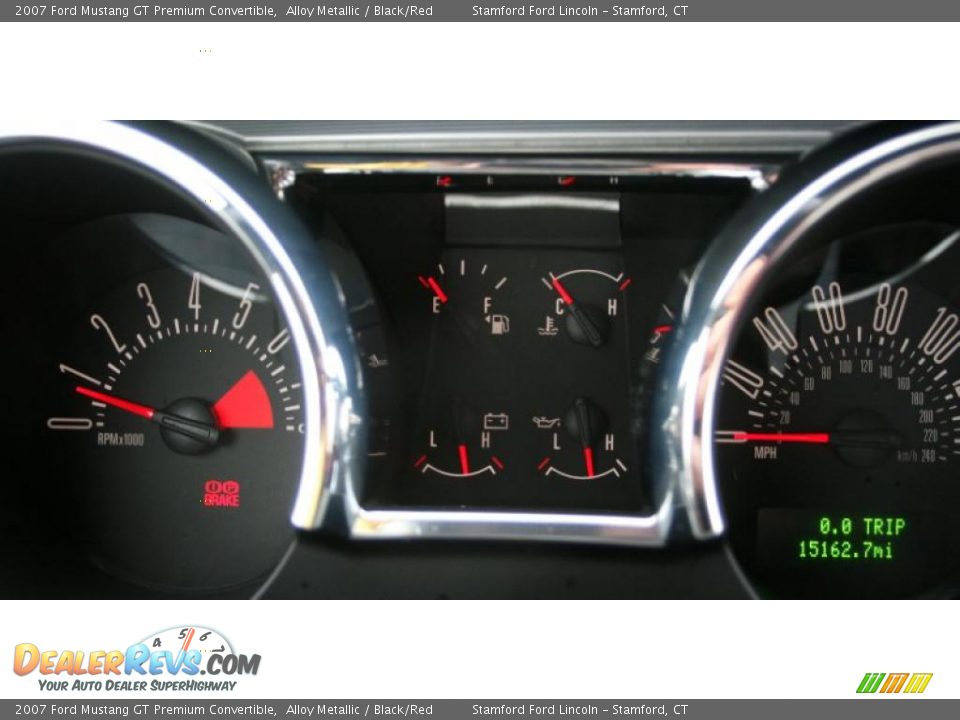 2007 Ford Mustang GT Premium Convertible Alloy Metallic / Black/Red Photo #18