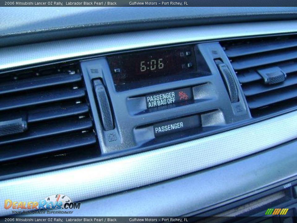 2006 Mitsubishi Lancer OZ Rally Labrador Black Pearl / Black Photo #19