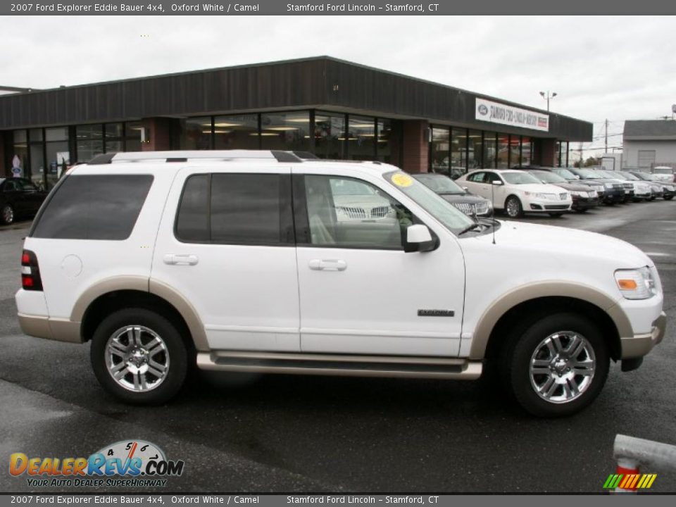 2007 Ford Explorer Eddie Bauer 4x4 Oxford White / Camel Photo #4