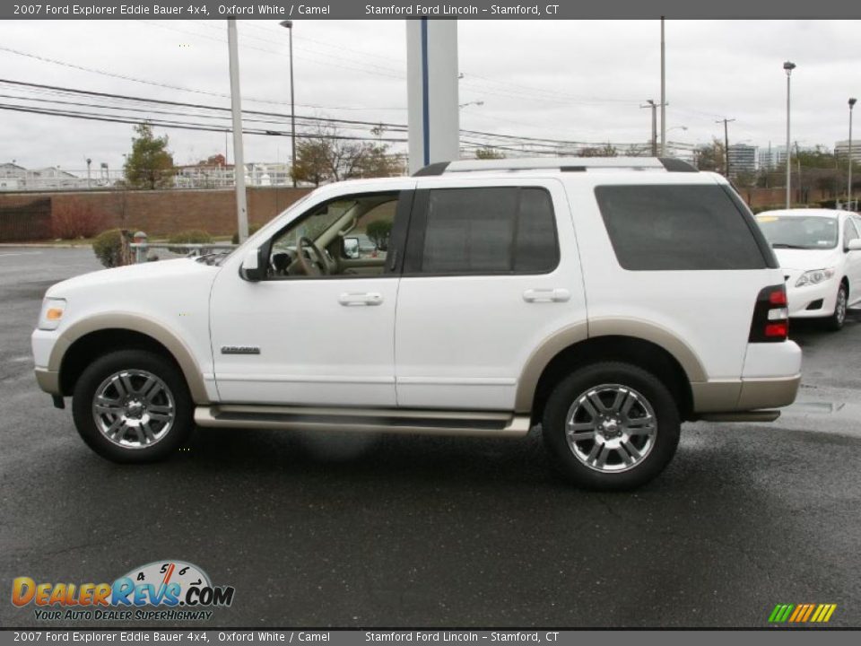 2007 Ford Explorer Eddie Bauer 4x4 Oxford White / Camel Photo #9