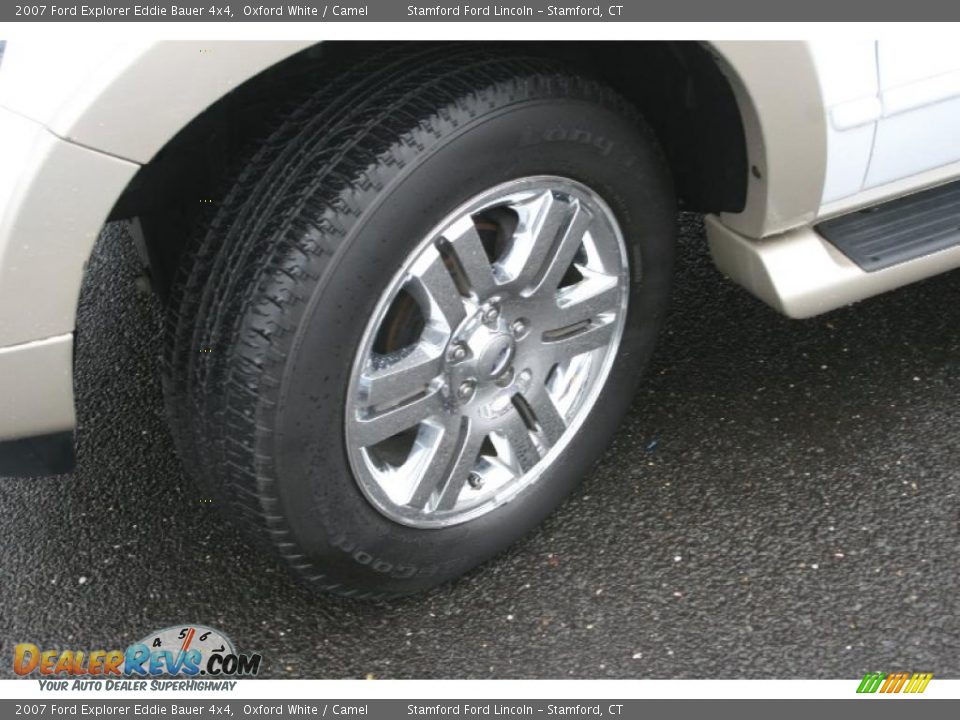 2007 Ford Explorer Eddie Bauer 4x4 Oxford White / Camel Photo #14