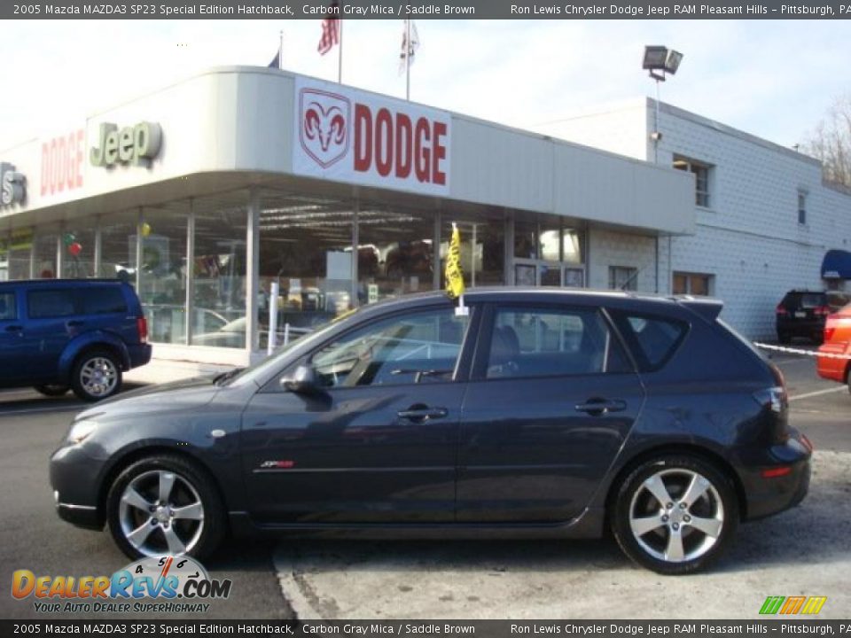 2005 Mazda MAZDA3 SP23 Special Edition Hatchback Carbon Gray Mica / Saddle Brown Photo #1