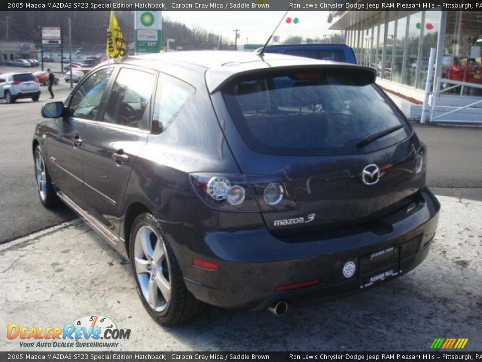 2005 Mazda MAZDA3 SP23 Special Edition Hatchback Carbon Gray Mica / Saddle Brown Photo #2