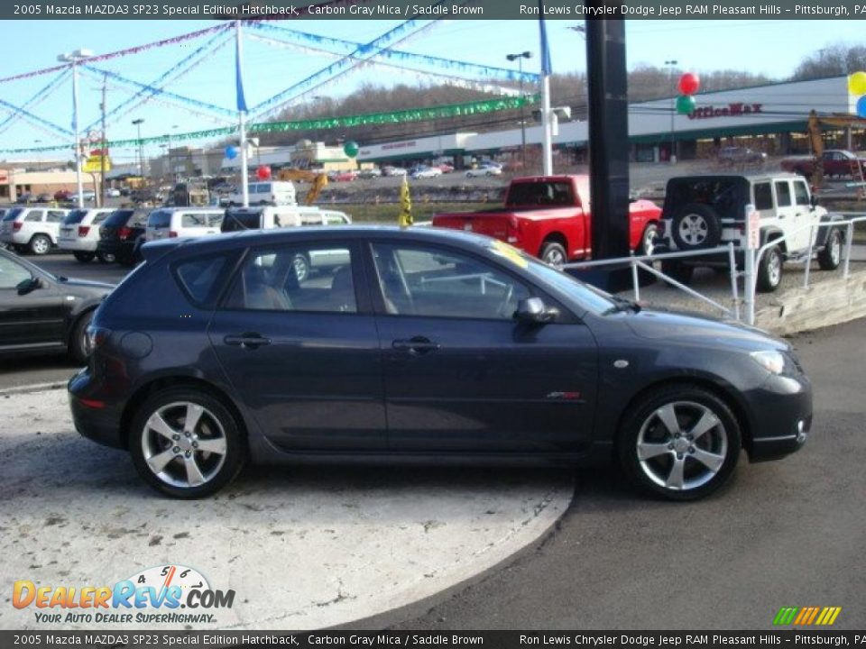 2005 Mazda MAZDA3 SP23 Special Edition Hatchback Carbon Gray Mica / Saddle Brown Photo #5