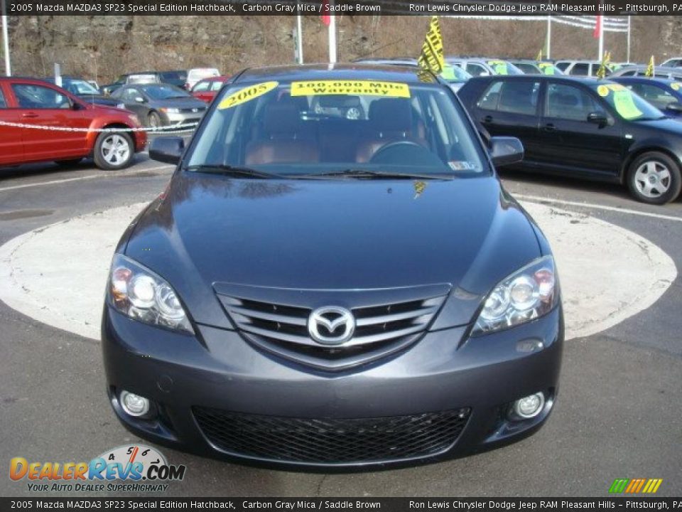 2005 Mazda MAZDA3 SP23 Special Edition Hatchback Carbon Gray Mica / Saddle Brown Photo #7