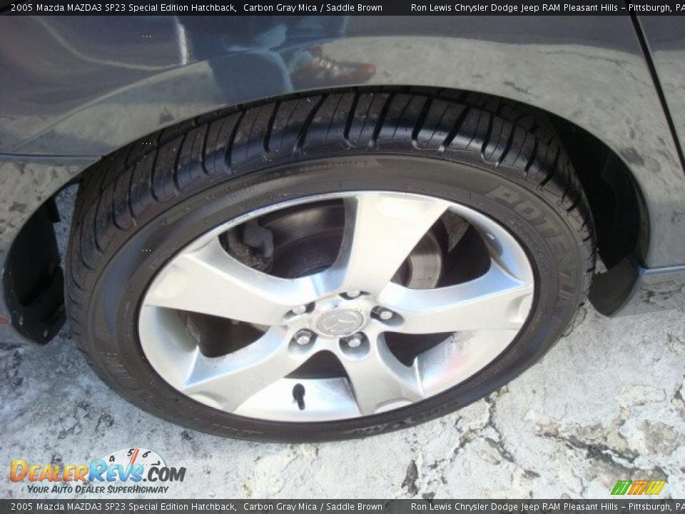 2005 Mazda MAZDA3 SP23 Special Edition Hatchback Carbon Gray Mica / Saddle Brown Photo #11
