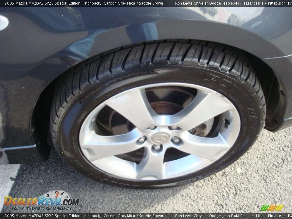 2005 Mazda MAZDA3 SP23 Special Edition Hatchback Carbon Gray Mica / Saddle Brown Photo #12