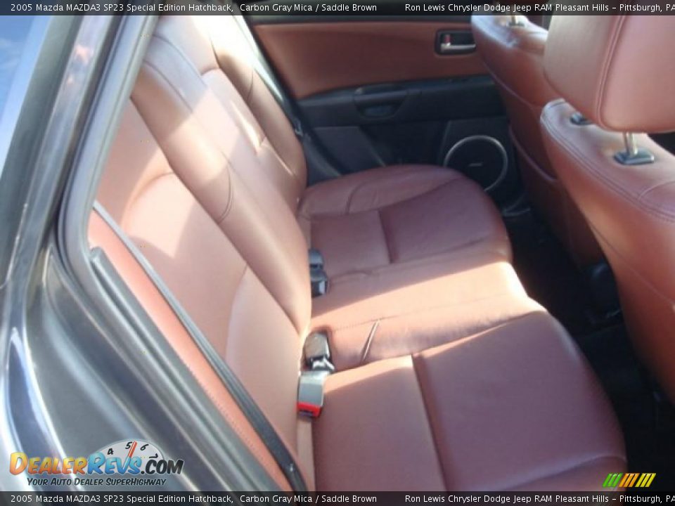 2005 Mazda MAZDA3 SP23 Special Edition Hatchback Carbon Gray Mica / Saddle Brown Photo #16