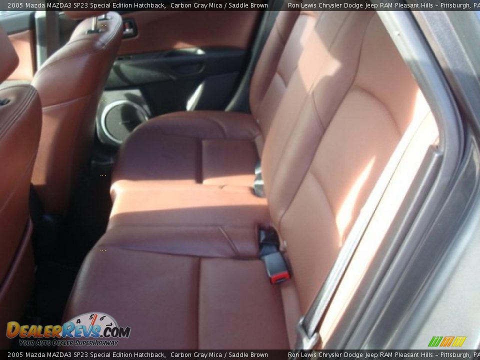 2005 Mazda MAZDA3 SP23 Special Edition Hatchback Carbon Gray Mica / Saddle Brown Photo #19