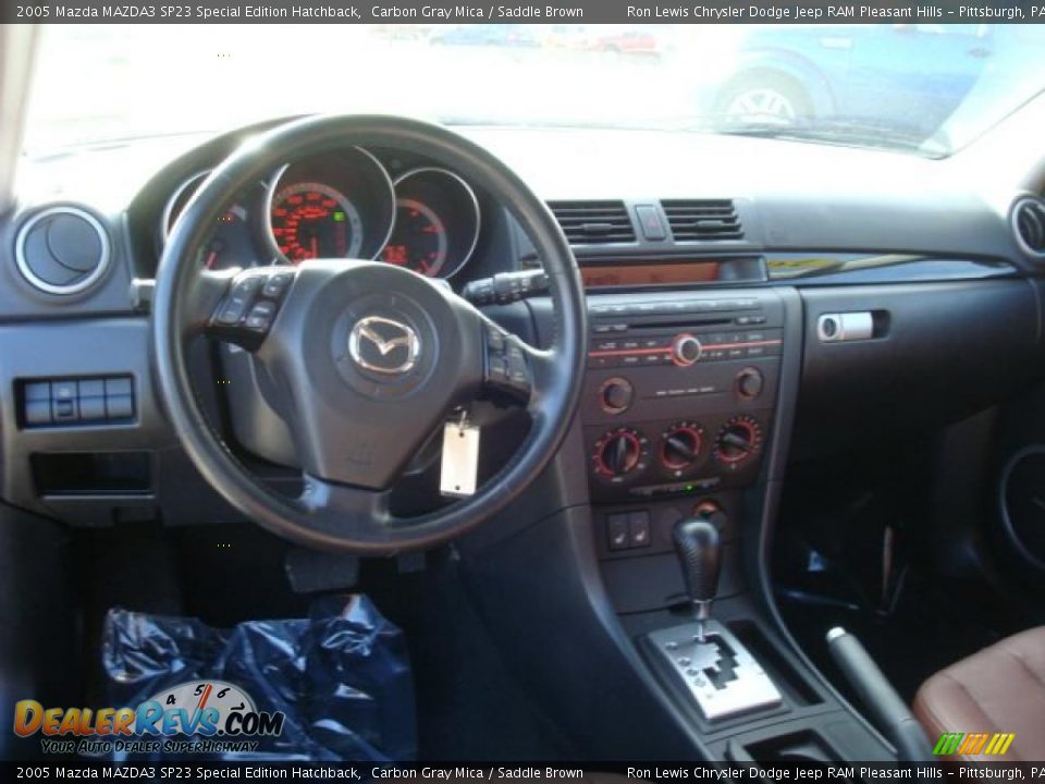 2005 Mazda MAZDA3 SP23 Special Edition Hatchback Carbon Gray Mica / Saddle Brown Photo #20