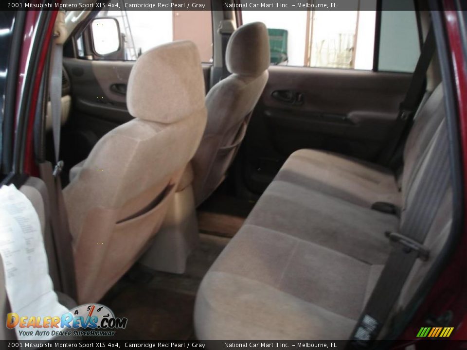 2001 Mitsubishi Montero Sport XLS 4x4 Cambridge Red Pearl / Gray Photo #3
