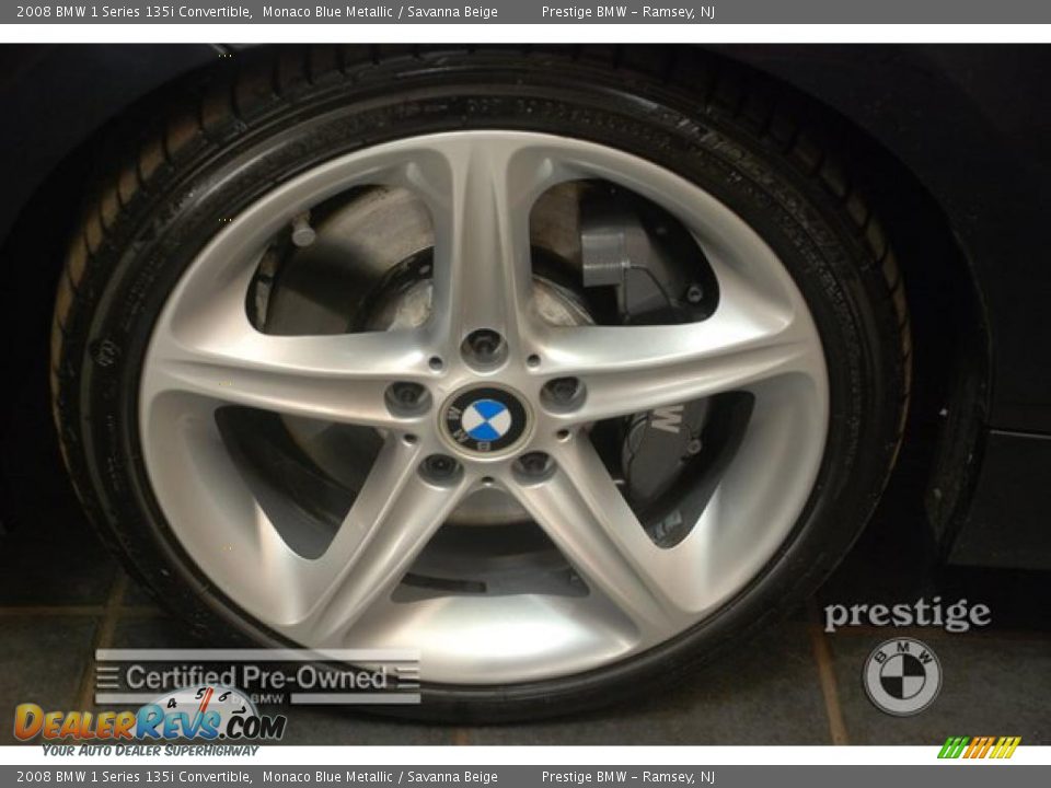 2008 BMW 1 Series 135i Convertible Monaco Blue Metallic / Savanna Beige Photo #6