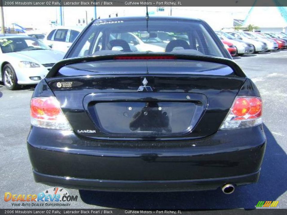 2006 Mitsubishi Lancer OZ Rally Labrador Black Pearl / Black Photo #31