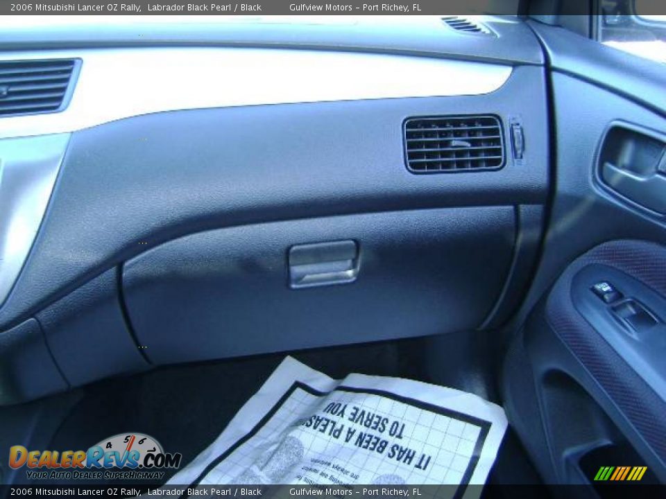 2006 Mitsubishi Lancer OZ Rally Labrador Black Pearl / Black Photo #34