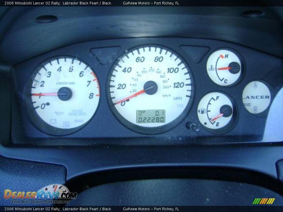 2006 Mitsubishi Lancer OZ Rally Labrador Black Pearl / Black Photo #35