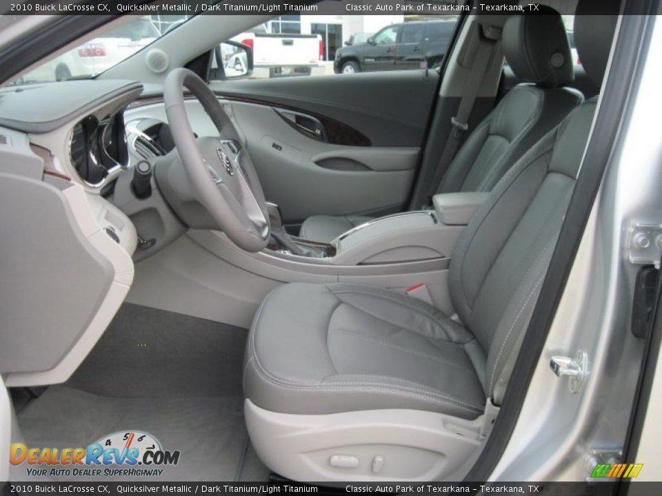 2010 Buick LaCrosse CX Quicksilver Metallic / Dark Titanium/Light Titanium Photo #7