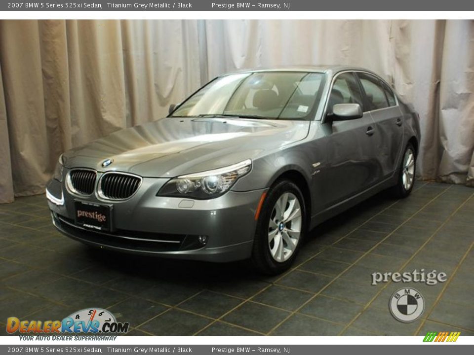 2007 BMW 5 Series 525xi Sedan Titanium Grey Metallic / Black Photo #1