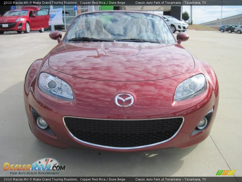 2010 Mazda MX-5 Miata Grand Touring Roadster Copper Red Mica / Dune Beige Photo #5