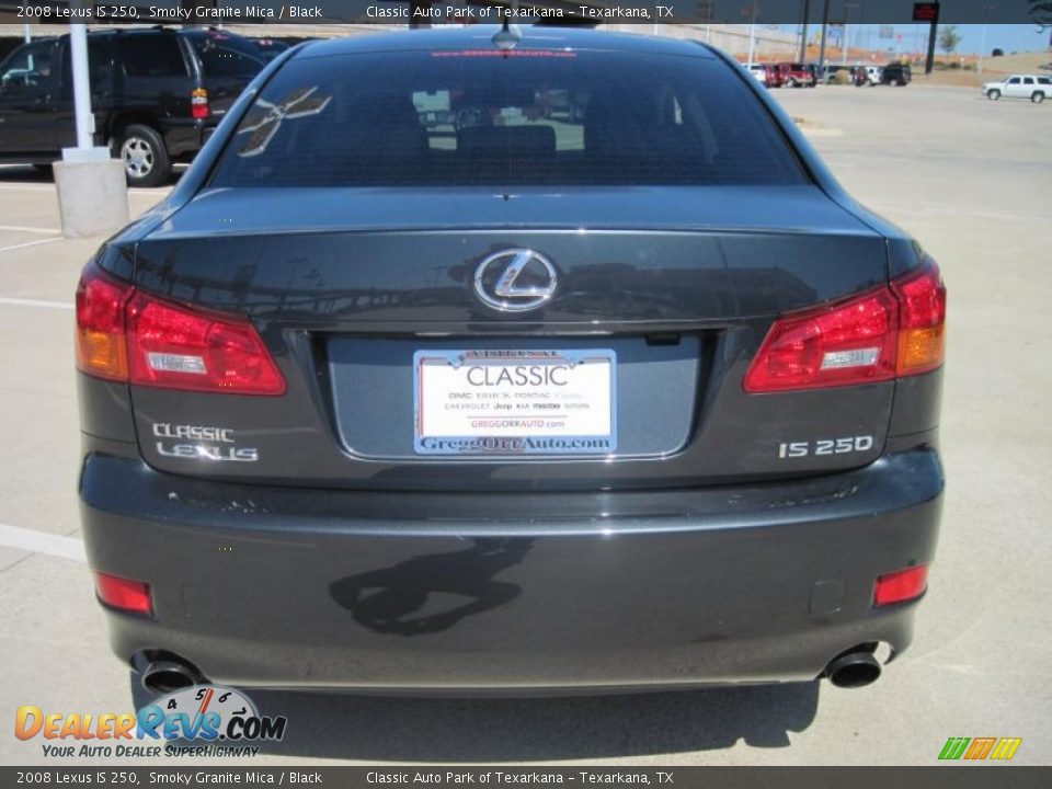 2008 Lexus IS 250 Smoky Granite Mica / Black Photo #6