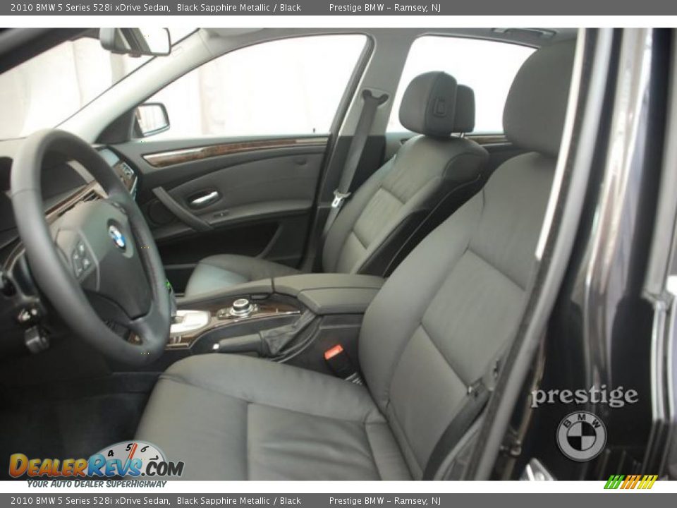 2010 BMW 5 Series 528i xDrive Sedan Black Sapphire Metallic / Black Photo #13