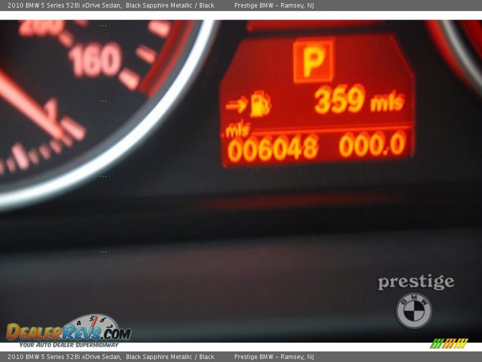 2010 BMW 5 Series 528i xDrive Sedan Black Sapphire Metallic / Black Photo #17
