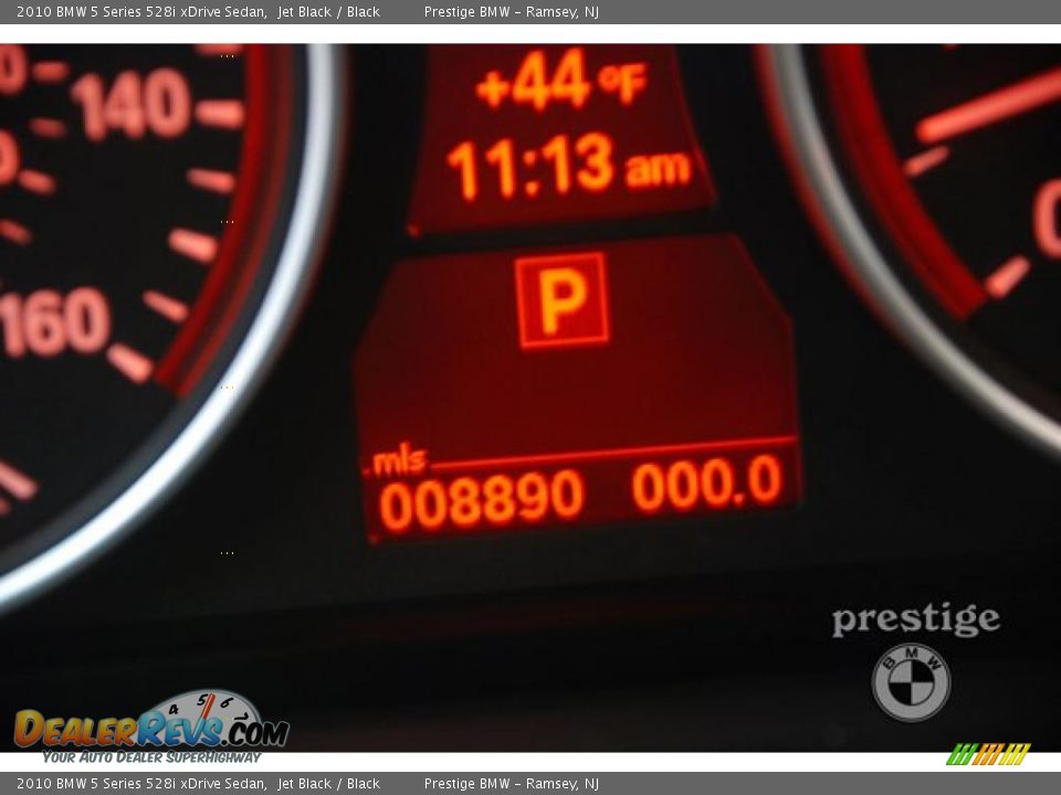 2010 BMW 5 Series 528i xDrive Sedan Jet Black / Black Photo #17